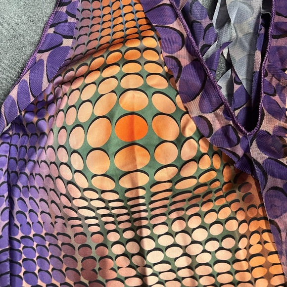 NEW Printed Ruffle Minidress - Picture 5 of 5